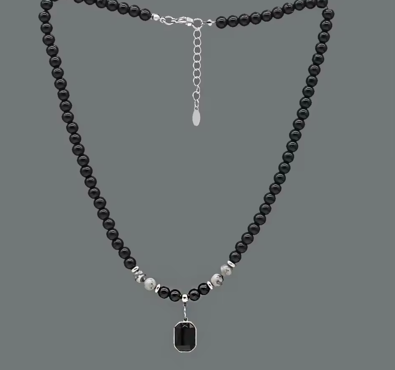 Tiger Eye Bead Rosary Necklace for Men
